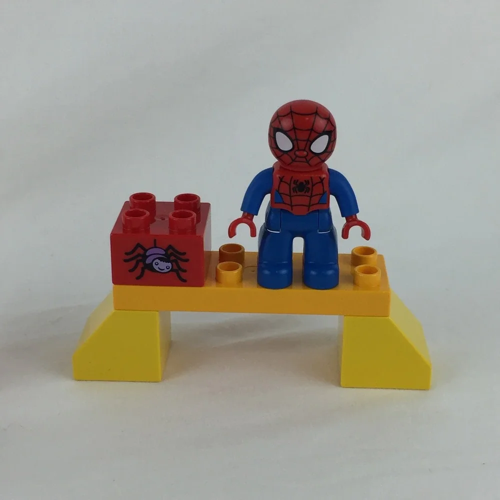 LEGO Duplo Spider-Man Spider-Bike Workshop 10607 Replacement Parts 11 Piece Lot - Picture 2 of 8